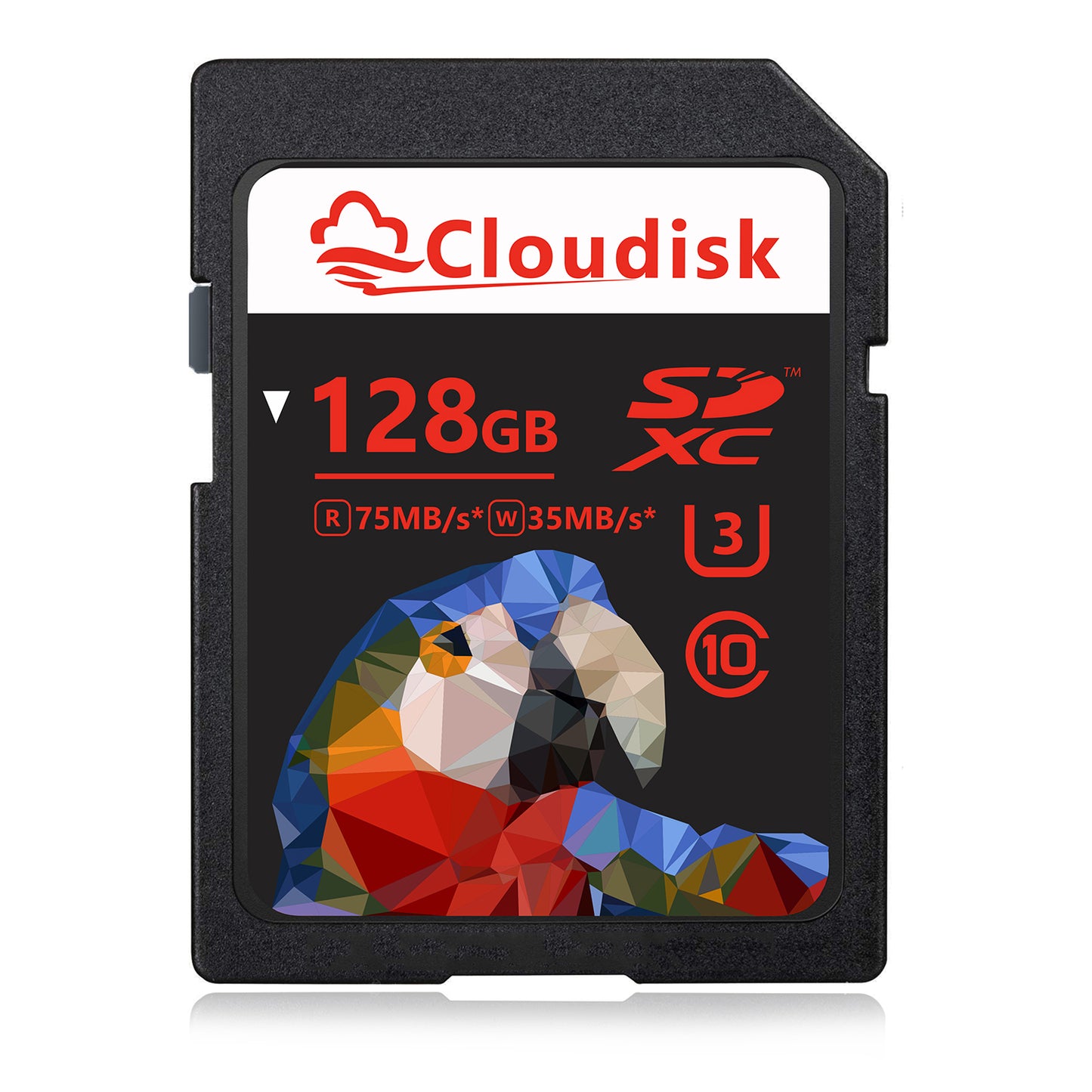 Cloudisk SD Card 128GB 64GB SDXC U3 Class 10 32GB 16GB 8GB 4GB Memory Card 2GB 1GB 128MB(Small Capacity) Compatible for Canon Nikon Sony Pentax Kodak Olympus Panasonic Digital Camera