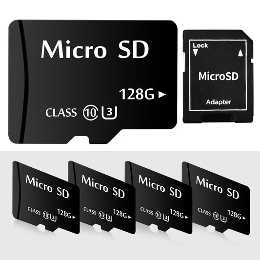 5-Pack Classical Micro SD Memory Card U3 128GB 64GB 32GB V30 C10 TF Cards 16GB 8GB 4GB 2GB 1GB 512MB 256MB 128MB for PC Smartphones DJI