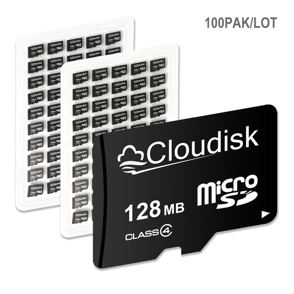 100 Pack Factory Whosale  Cloudisk Micro SDHC Card 64GB 32GB U3 V30 A1 16GB 8GB C10 4GB 2GB C6 TF Card 1GB 512MB 256MB 128MB(NOT GB,Small Capacity) Flash Memory Card