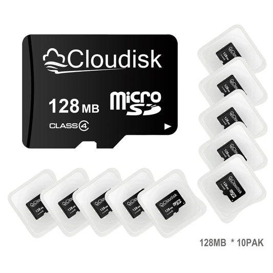 128MB(Not 128GB) Micro SD Cards, SD Memory Cards 128MB SD Cards C4 for PC,Music and Files Storage,10 Pack and 100 Pack Choice