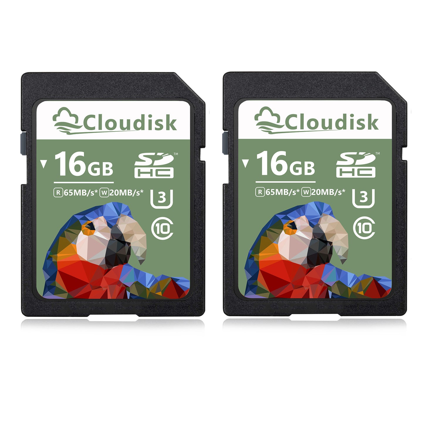 2Pack Cloudisk SD Card 128GB 64GB 80MB/S U3 Class 10 32GB 16GB 8GB 4GB Memory Card 2GB 1GB 128MB(Small Capacity) Factory Whosale