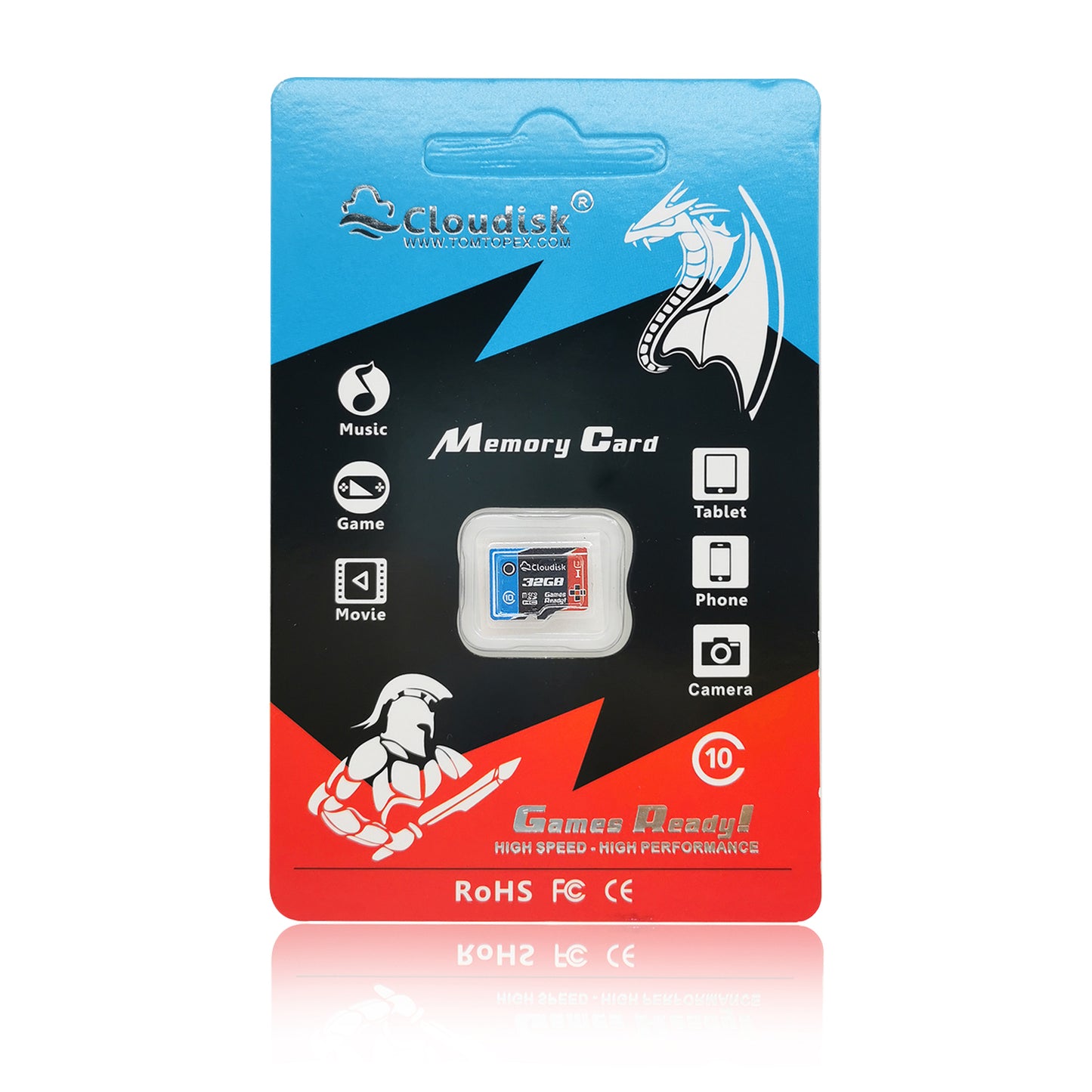 Cloudisk Game Ready Micro SD Memory Card U3 128GB 64GB 32GB V30 C10 TF Cards 16GB 8GB 4GB U1 for PC Smartphones Factory Whosale