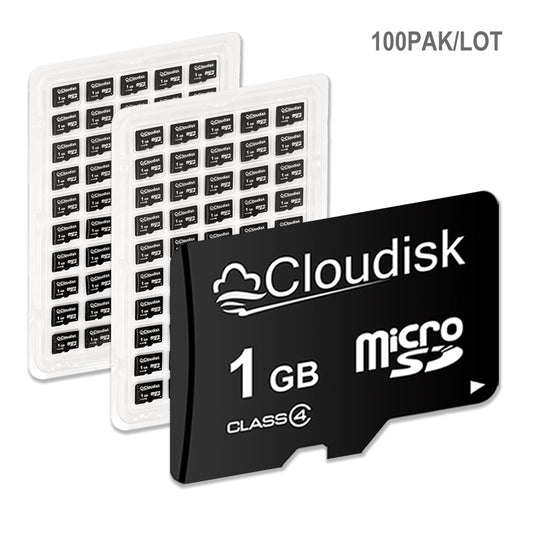 100 Pack Factory Whosale  Cloudisk Micro SDHC Card 64GB 32GB U3 V30 A1 16GB 8GB C10 4GB 2GB C6 TF Card 1GB 512MB 256MB 128MB(NOT GB,Small Capacity) Flash Memory Card