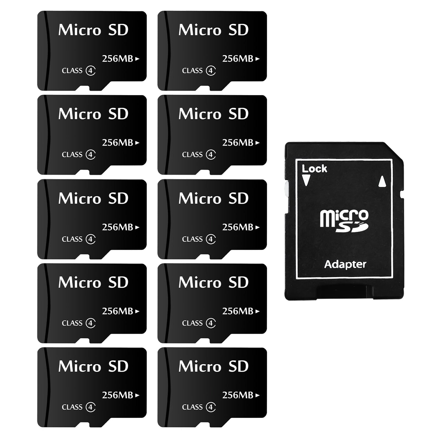 10-Pack Classical Micro SD Memory Card U3 64GB 32GB V30 C10 TF Cards 16GB 8GB 4GB 2GB 1GB 512MB 256MB 128MB(NOT GB) for PC Smartphones Factory Whosale