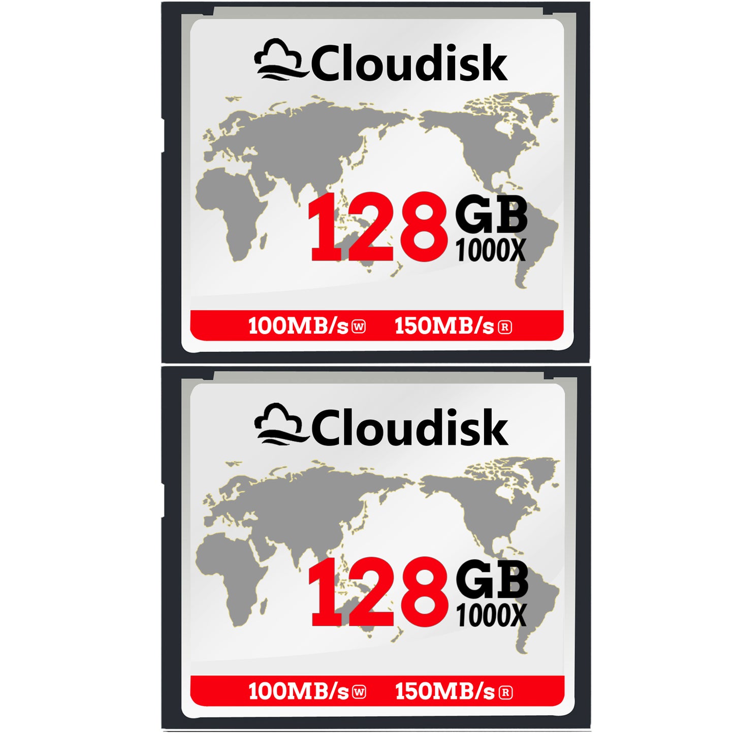 Factory Whosale 2Pack Cloudisk CompactFlash Card 128GB 64GB 32GB 16GB 8GB 4GB 2GB 1GB 128MB(Small Capacity) Compact Flash CF Memory Card UDMA Speed Up Extreme CF Card For Camera SLR