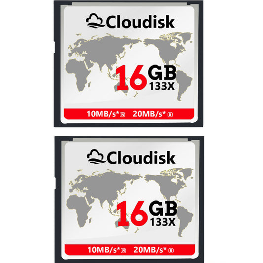 Factory Whosale 2Pack Cloudisk CompactFlash Card 128GB 64GB 32GB 16GB 8GB 4GB 2GB 1GB 128MB(Small Capacity) Compact Flash CF Memory Card UDMA Speed Up Extreme CF Card For Camera SLR