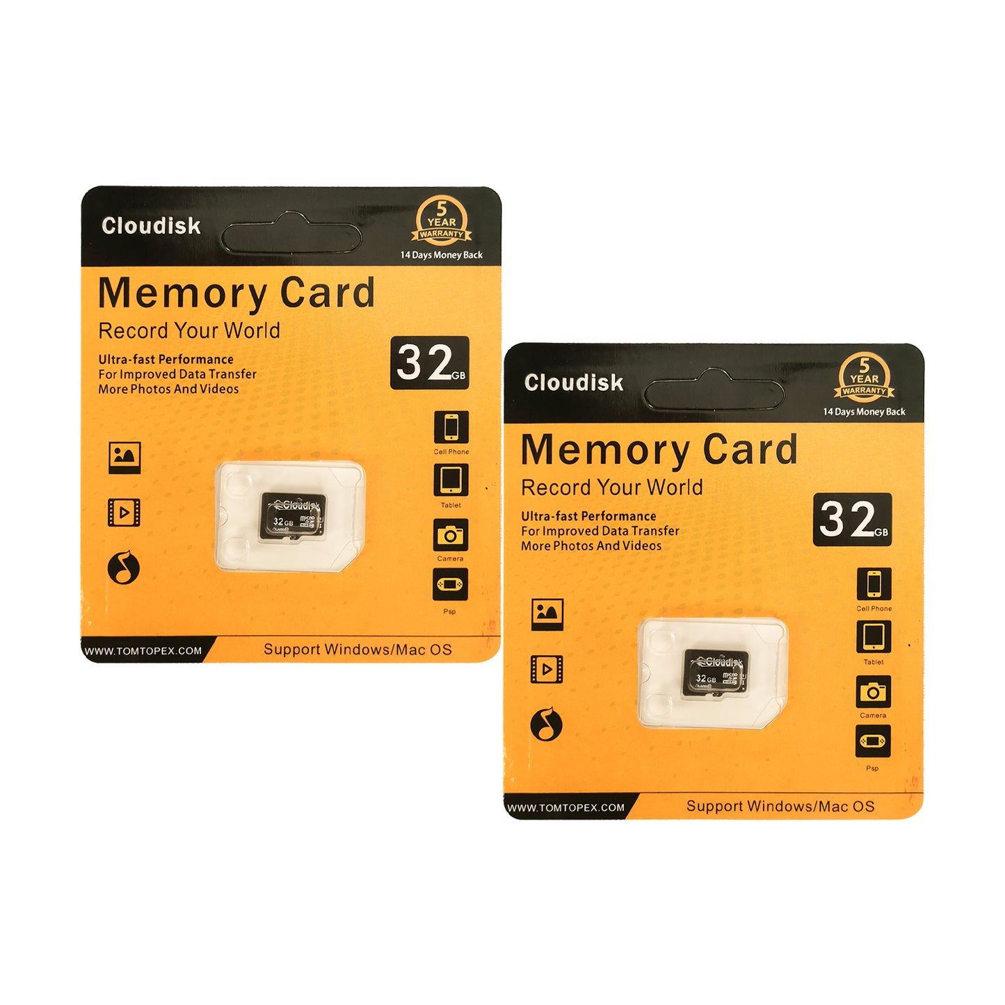 Cloudisk Micro SD Memory Card U3 V30 C10 128GB 64GB 32GB 16GB 8GB TF Cards for Action Camera Drone Smartphones PC Factory Whosale