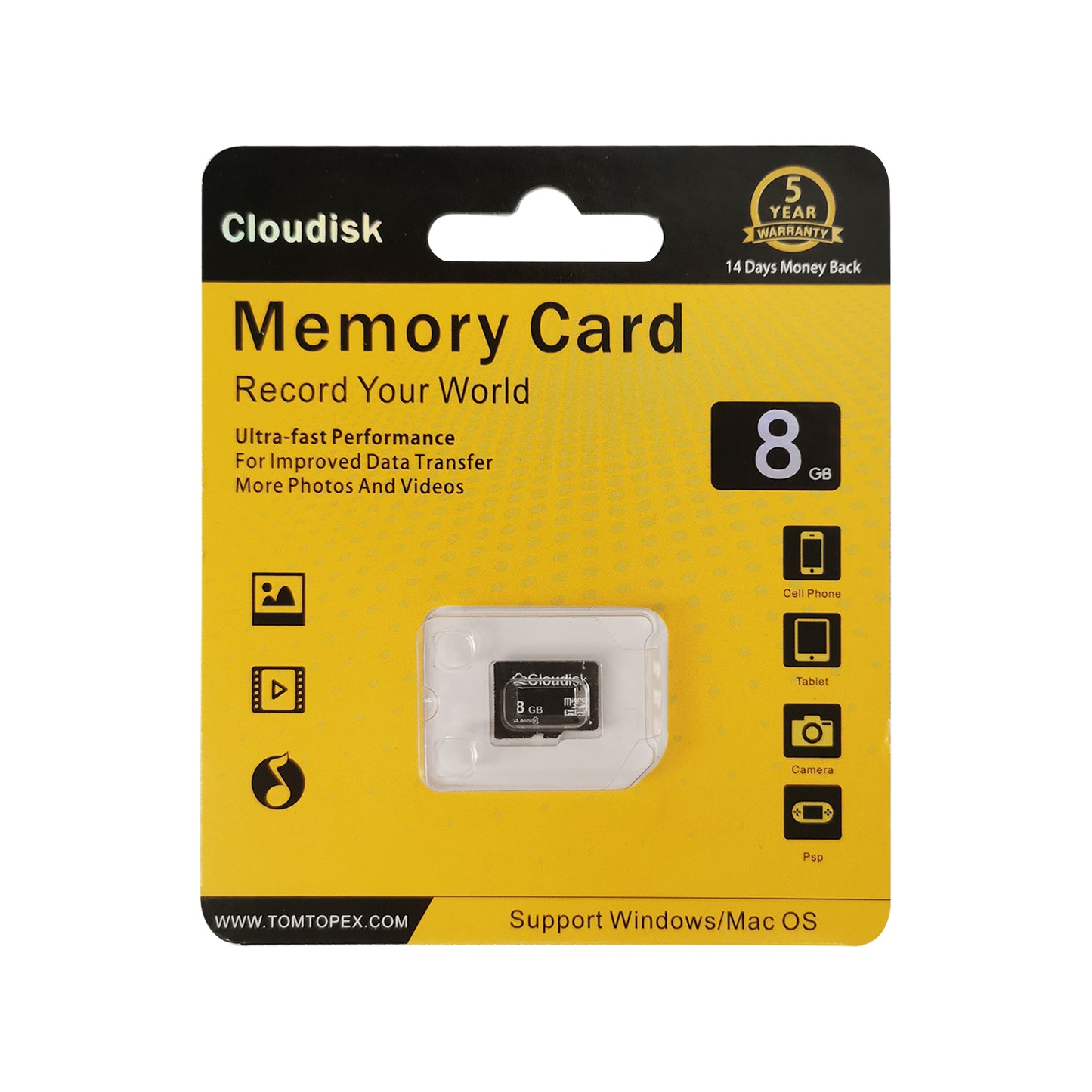 Cloudisk Micro SD Memory Card U3 V30 C10 128GB 64GB 32GB 16GB 8GB TF Cards for Action Camera Drone Smartphones PC Factory Whosale