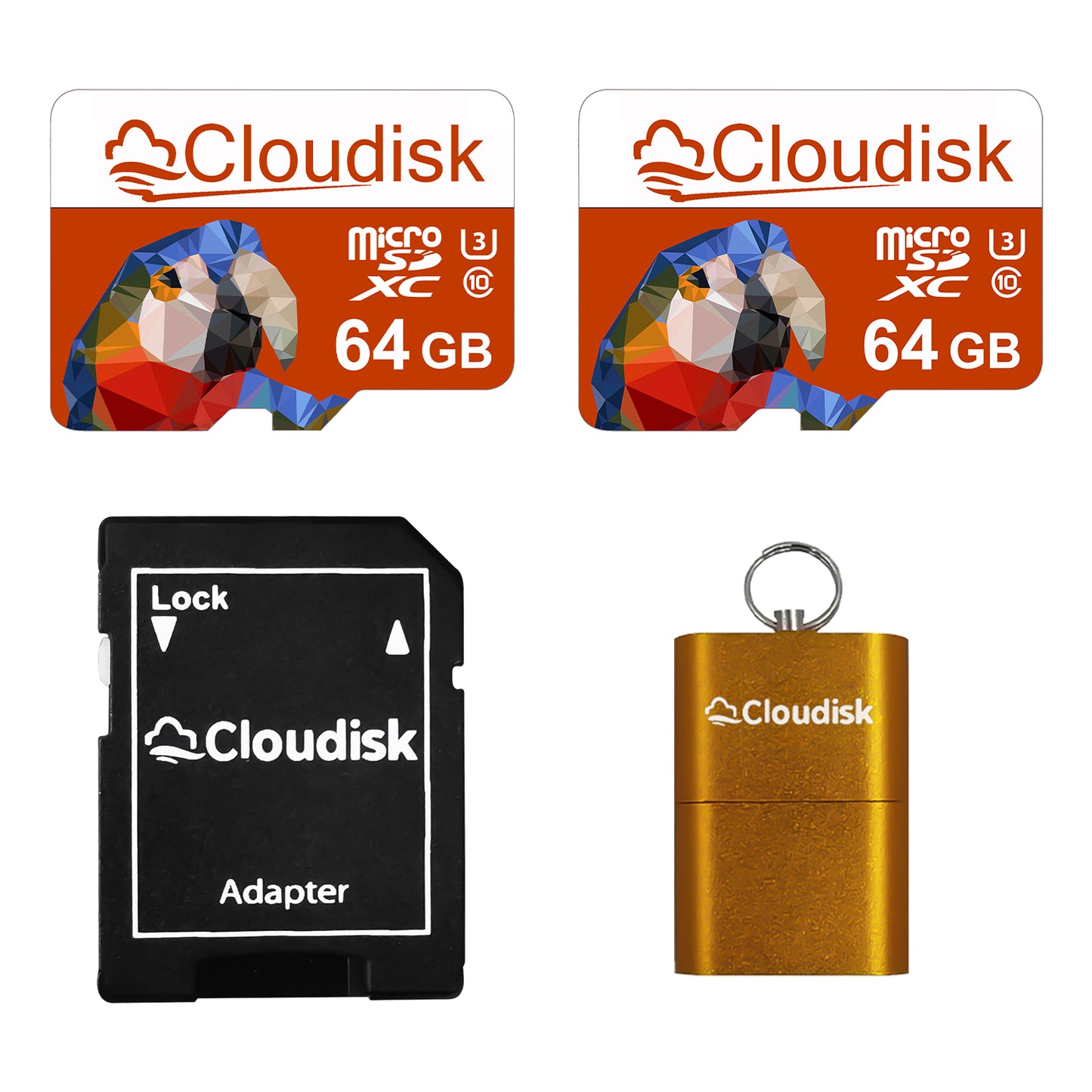 2Pack Cloudisk Micro SD Card 256GB 128GB 64GB 32GB U3 V30 C10 16GB 8GB 4GB 2GB 1GB 512MB 256MB 128MB Flash Memory Card