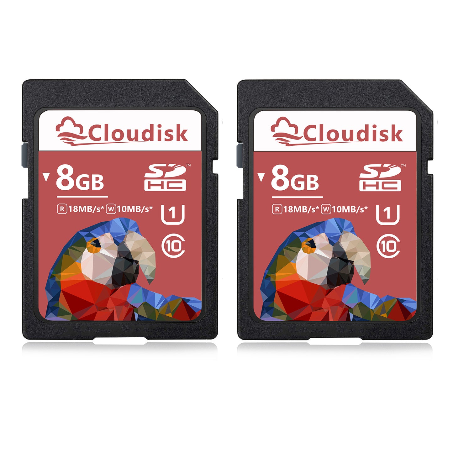 2Pack Cloudisk SD Card 128GB 64GB 80MB/S U3 Class 10 32GB 16GB 8GB 4GB Memory Card 2GB 1GB 128MB(Small Capacity) Factory Whosale