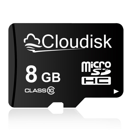 Cloudisk 8GB Micro SD Card, 1Pack 2Pack 5Pack 10Pack 100Pack,  Smartphone Surveillance Security Cam Game Console, Micro SDHC Class 10